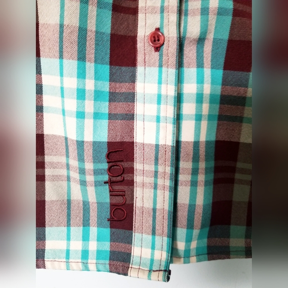 Burton Womens Plaid Button Up - Picture 2 of 5